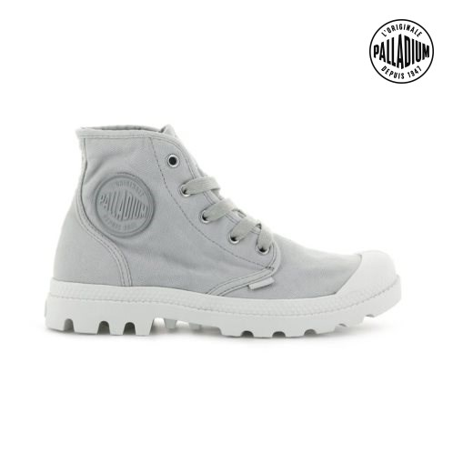 Bottes Palladium Pampa Hi Femme Grise Clair | FR FNM945Z